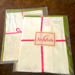 NWT Ann Gish Pair of Boudoir Shams